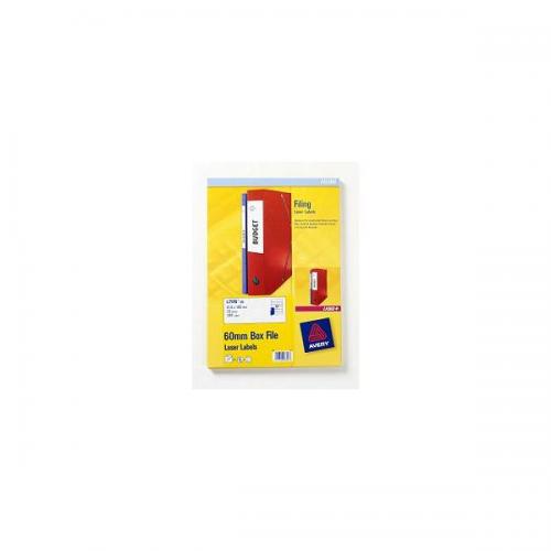 Avery L7176-25 (41 x 100mm) Laser and Inkjet Filing Labels L7176-25