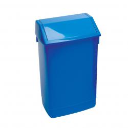 Cheap Stationery Supply of Flip Top Bin Composite Plastic 60 Litres Blue 024277 Office Statationery