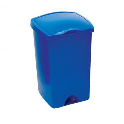 Cheap Stationery Supply of Addis Lift Up Lid Bin Plastic 50 Litres Blue 9715 024315 Office Statationery