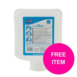 Cheap Stationery Supply of DEB Clear Foaming Soap 1 Litre N03869&FOC Disp Free Dispenser 07823X Office Statationery