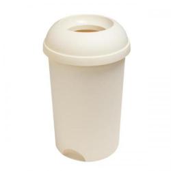 Cheap Stationery Supply of Addis (50L) Open Top Bin Lid (Linen) 513439 Office Statationery