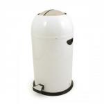 Charles Bentley (33L) Bullet Shape Round Pedal Bin (White) SPC/CAN/09/WHT