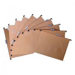 Cheap Stationery Supply of Pierre Henry (A4) Suspension Files (Natural) Pack of 10 80003 Office Statationery