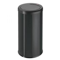 Cheap Stationery Supply of Hailo Big Bin Touch 45 Steel Coated Waste Bin 45 Litres (Black) 0845-140 Office Statationery