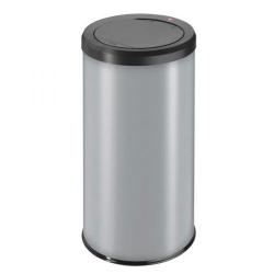 Cheap Stationery Supply of Hailo Big Bin Touch 45 Steel Coated Waste Bin 45 Litres (Grey) 0845-120 Office Statationery