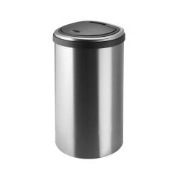 Cheap Stationery Supply of Addis (40L) Deluxe D Shape Press Top Bin (Polished Stainless Steel) 513866 Office Statationery