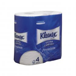 Cheap Stationery Supply of Kleenex Comfort Small Toilet Roll 160 Sheets per roll 4-ply White 8484 Pack of 24 123197 Office Statationery