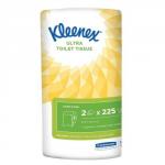 Kleenex Small Toilet Roll 2-ply 2 Rolls of 225 Sheets Pack of 24 8474