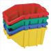 Recycle Storage Bin and Lid Yellow 400x635x345mm