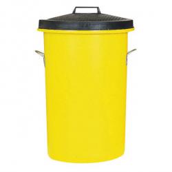 Cheap Stationery Supply of Dustbin Heavy Duty 85 Litres Yellow 124486 Office Statationery