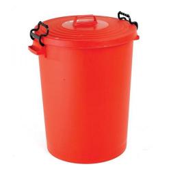 Cheap Stationery Supply of Light Duty Dustbin 110 Litre (Red) with Lid SLI382067 Office Statationery