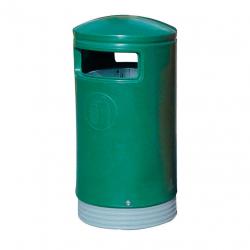 Cheap Stationery Supply of Outdoor Hooded Top Bin 110 Litres Easy Clean Green 124493 Office Statationery