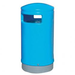 Cheap Stationery Supply of Outdoor Hooded Top Bin 110 Litres Easy Clean Blue 124495 Office Statationery
