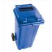 Wheeled Bin UV Stabilised Polyethylene with Rear Wheels Lid Lock 120 Litre Capacity 480x555x930mm Blue