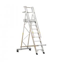 Cheap Stationery Supply of Warehouse Ladder Mobile Folding 10 Tread Aluminium 124986 Office Statationery