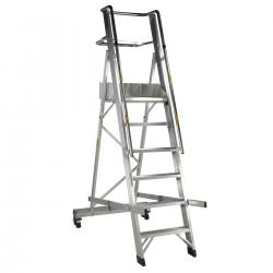 Cheap Stationery Supply of Warehouse Ladder Mobile Folding 6 Tread Aluminium 124987 Office Statationery