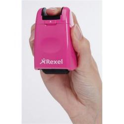 Cheap Stationery Supply of Rexel ID Guard Retractable Ink Roller (Pink) with Black Ink 2112007 Office Statationery