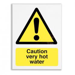 Cheap Stationery Supply of Stewart Superior Caution Very Hot water Catering Sign W150xH200mm Self-adhesive Vinyl CS006SAV 132895 Office Statationery