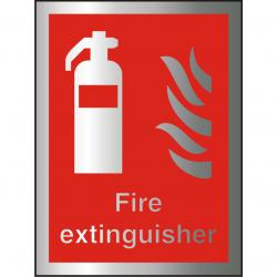 Cheap Stationery Supply of Brushed Alu Comp Sign 150x200 1.5mm Alu S/A Fire Extinguisher BAFF071150x200 *Up to 10 Day Leadtime* 135637 Office Statationery