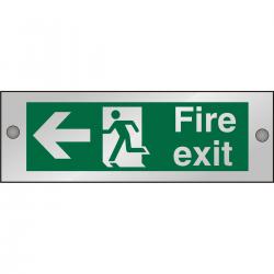 Cheap Stationery Supply of Clear Sign 300x100 5mm FireExit Man Running&Arrow Left CACSP120300x100 *Up to 10 Day Leadtime* 135673 Office Statationery