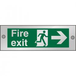 Cheap Stationery Supply of Clear Sign 300x100 5mm FireExit Man Running&Arrow Right CACSP121300x100 *Up to 10 Day Leadtime* 135674 Office Statationery