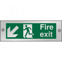 Cheap Stationery Supply of Clear Sign 300x100 5mm FireExit Man Running Left&Arrow blhc CACSP122300x100 *Up to 10 Day Leadtime* 135675 Office Statationery