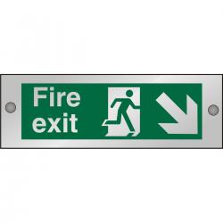 Cheap Stationery Supply of Clear Sign 300x100 5mm FireExit Man Running Right&Arrow brhc CACSP123300x100 *Up to 10 Day Leadtime* 135676 Office Statationery