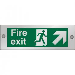 Cheap Stationery Supply of Clear Sign 300x100 5mm FireExit Man Running Right&Arrow trhc CACSP316300x100 *Up to 10 Day Leadtime* 135680 Office Statationery