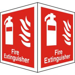 Cheap Stationery Supply of Protruding Sign 2 faces 150x200 each 1mm Fire Extinguisher FF128SRP150x200 *Up to 10 Day Leadtime* 135888 Office Statationery