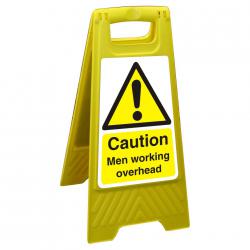 Cheap Stationery Supply of Free Standing Sign 300x600 Poly Caution Men working overhead FSS001300x600 *Up to 10 Day Leadtime* 135895 Office Statationery