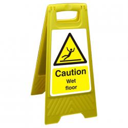 Cheap Stationery Supply of Free Standing Floor Sign 300x600 Poly Caution Wet floor FSS004300x600 *Up to 10 Day Leadtime* 135898 Office Statationery
