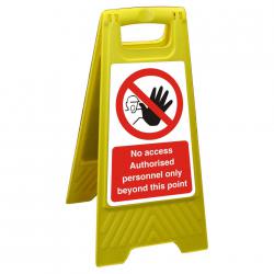 Cheap Stationery Supply of Floor Sign 300x600 Poly No Access Authorised personal only FSS022300x600 *Up to 10 Day Leadtime* 135912 Office Statationery