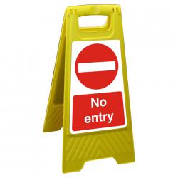Cheap Stationery Supply of Free Standing Floor Sign 300x600 Polypropylene No entry FSS023-300x600 *Up to 10 Day Leadtime* 135913 Office Statationery