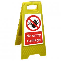 Cheap Stationery Supply of Free Standing Floor Sign 300x600 Poly No entry Spillage FSS025300x600 *Up to 10 Day Leadtime* 135915 Office Statationery
