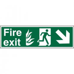 Cheap Stationery Supply of NHS Sign 600x200 1mm FireExit Man Running Right&Arrow brhc HSP123SRP600x200 *Up to 10 Day Leadtime* 135931 Office Statationery