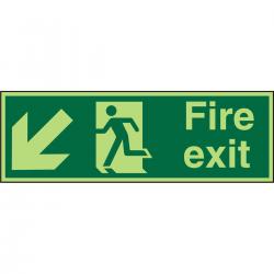 Cheap Stationery Supply of PhotolumSign 2mm 450x150 FireExit Man Running Left&Arrow PACSP122450x150 *Up to 10 Day Leadtime* 136191 Office Statationery