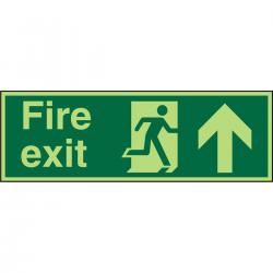 Cheap Stationery Supply of Photolum Sign 300x100 FireExit Man Running Right&Arrow Up PACSP129300x100 *Up to 10 Day Leadtime* 136197 Office Statationery