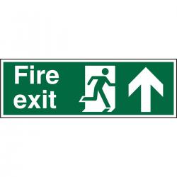 Cheap Stationery Supply of PhotolumSign 600x200 FireExit Man Running Right&Arrow Up PSP129SRP600x200 *Up to 10 Day Leadtime* 136273 Office Statationery