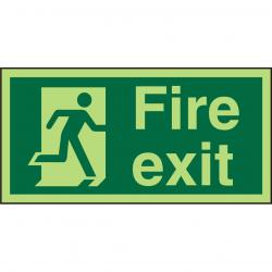 Cheap Stationery Supply of Photolum Sign 300x150 Plastic Fire Exit Man Running Right PSP318SRP300x150 *Up to 10 Day Leadtime* 136284 Office Statationery