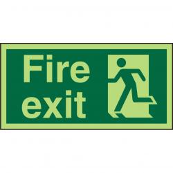 Cheap Stationery Supply of Photolu Sign 300x150 1mm Plastic Fire Exit Man Running Left PSP319SRP300x150 *Up to 10 Day Leadtime* 136287 Office Statationery