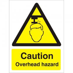 Cheap Stationery Supply of Warning Sign 300x400 1mm Plastic Caution - Overhead hazard W0132SRP-300x400 *Up to 10 Day Leadtime* 136395 Office Statationery
