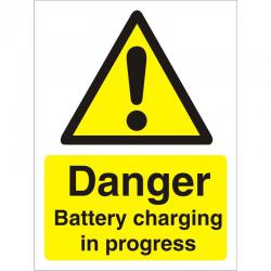 Cheap Stationery Supply of Warning Sign 300x400 1mm Plastic Danger - Battery charging W0192SRP-300x400 *Up to 10 Day Leadtime* 136428 Office Statationery