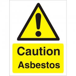 Cheap Stationery Supply of Warning Sign 300x400 1mm Plastic Caution - Asbestos W0206SRP-300x400 *Up to 10 Day Leadtime* 136454 Office Statationery