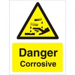 Cheap Stationery Supply of Warning Sign 300x400 1mm Plastic Danger - Corrosive W0208SRP-300x400 *Up to 10 Day Leadtime* 136459 Office Statationery