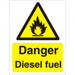 Cheap Stationery Supply of Warning Sign 300x400 1mm Plastic Danger - Diesel fuel W0218SRP-300x400 *Up to 10 Day Leadtime* 136470 Office Statationery