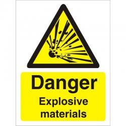 Cheap Stationery Supply of Warning Sign 300x400 1mm Plastic Danger Explosive materials W0228SRP300x400 *Up to 10 Day Leadtime* 136481 Office Statationery