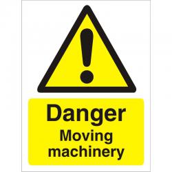 Cheap Stationery Supply of Warning Sign 300x400 1mm Plastic Danger - Moving machinery W0238SRP-300x400 *Up to 10 Day Leadtime* 136483 Office Statationery