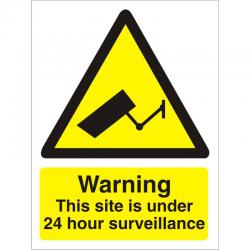 Cheap Stationery Supply of Warning Sign 300x400 1mm Warning This site under 24 hour .. W0270SRP300x400 *Up to 10 Day Leadtime* 136510 Office Statationery