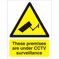 Cheap Stationery Supply of Warning Sign 300x400 1mm Plastic These premises under CCTV W0271SRP-300x400 *Up to 10 Day Leadtime* 136512 Office Statationery