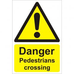 Cheap Stationery Supply of Warehouse Sign 400x600 Plastic Danger Pedestrians crossing WPW03SRP400x600 *Up to 10 Day Leadtime* 136541 Office Statationery